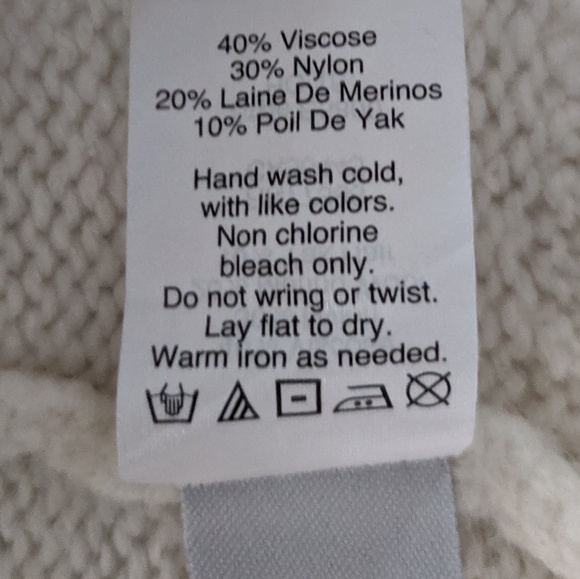 Madewell Texture Play Pullover Sweater Ivory XS - Picture 7 of 7